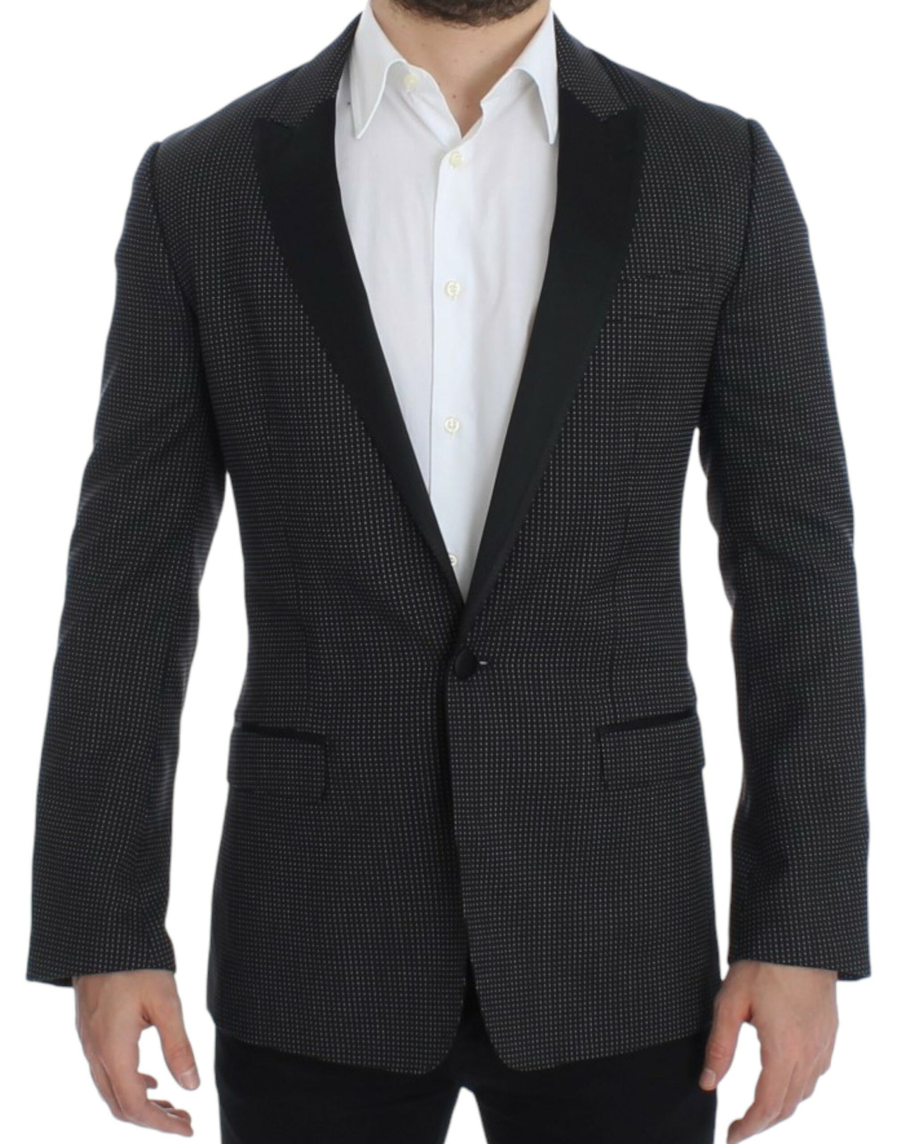 Dolce & Gabbana Black wool slim MARTINI blazer | Regal Royce