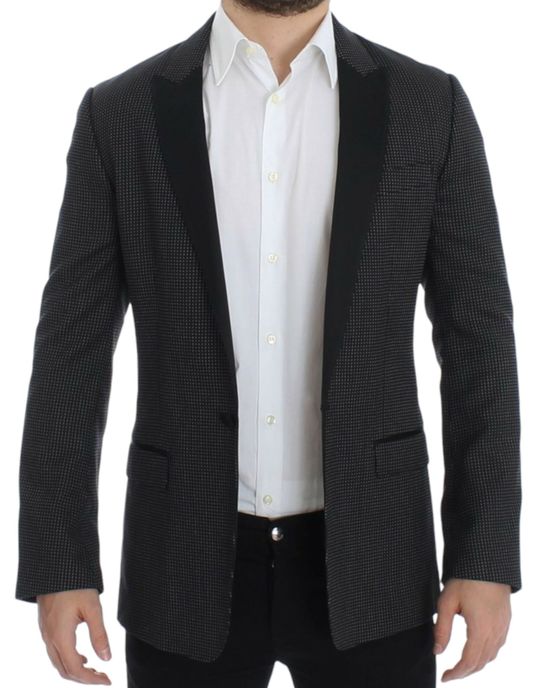 Dolce & Gabbana Black wool slim MARTINI blazer | Regal Royce