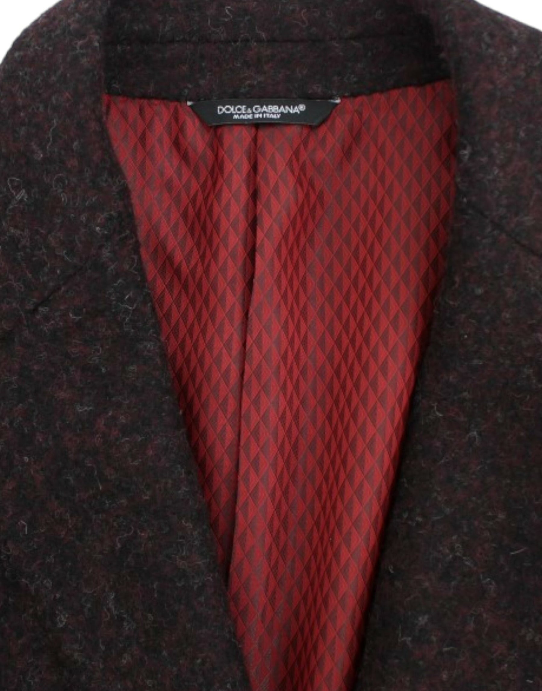 Dolce & Gabbana Bordeaux alpaga two button blazer | Regal Royce