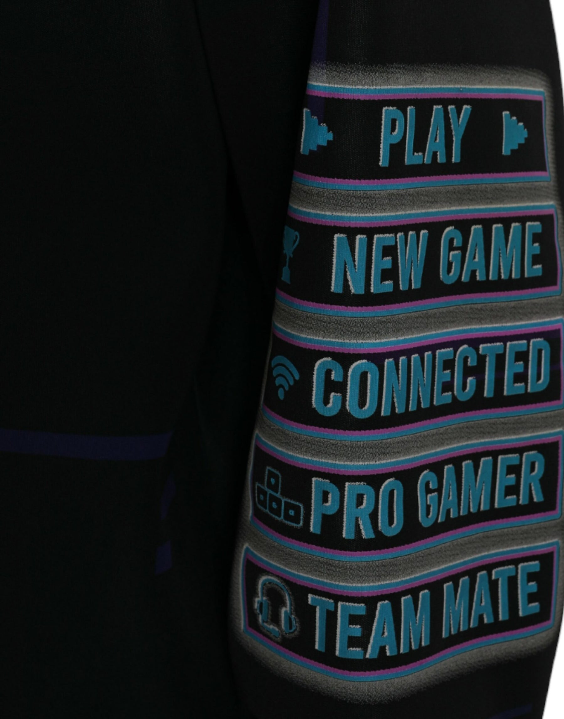 Dolce & Gabbana Black Logo Print Hooded Sweatshirt Sweater | Regal Royce