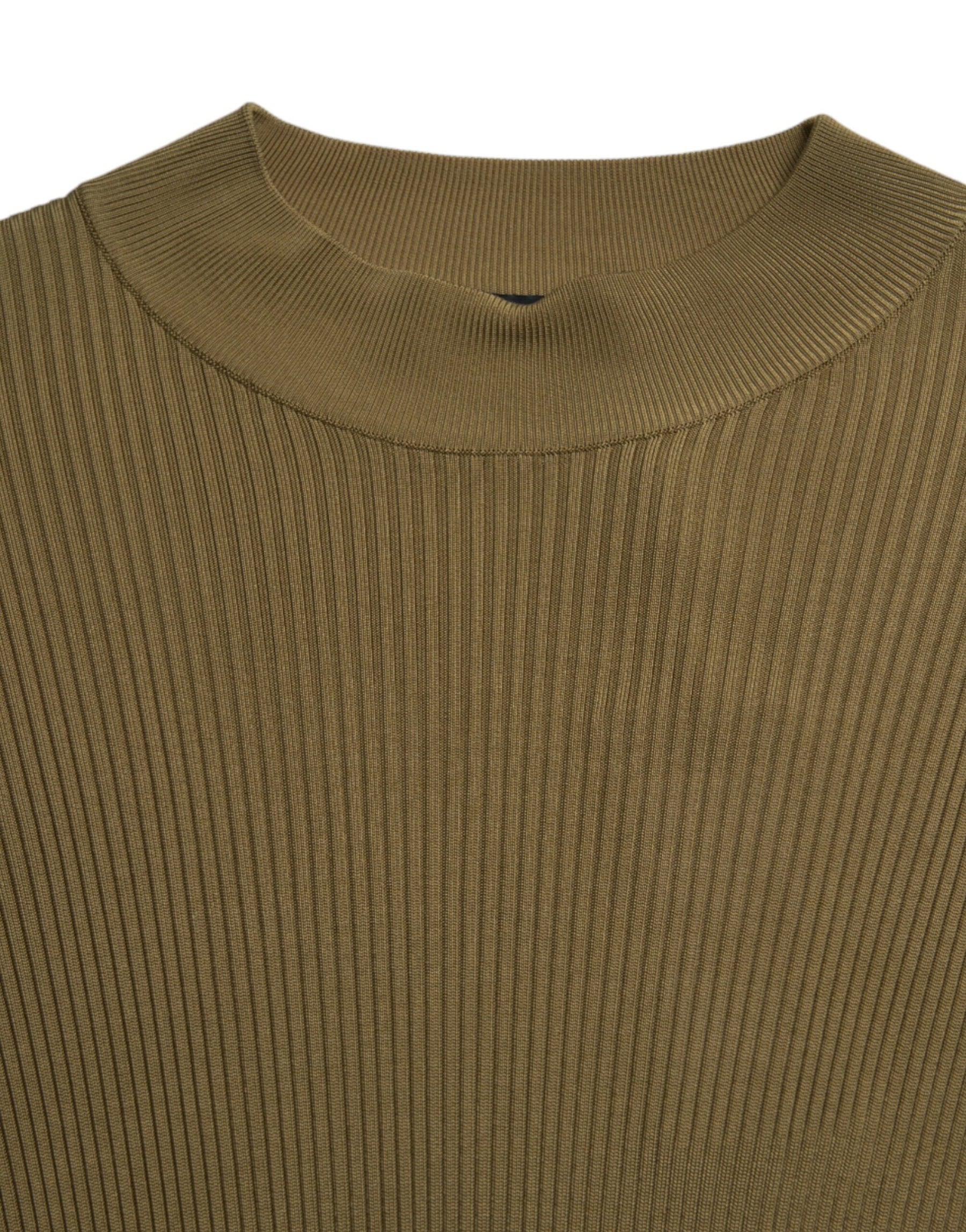 Dolce & Gabbana Army Green Viscose Crewneck Pullover Sweater | Regal Royce