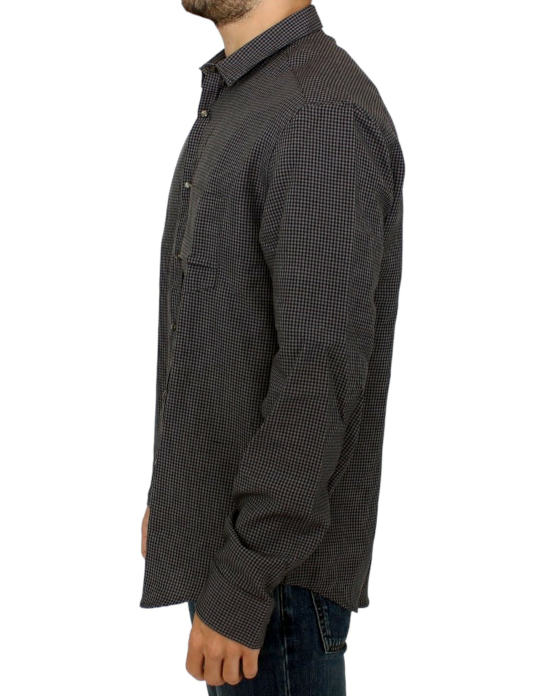 Costume National Gray linen casual shirt | Regal Royce