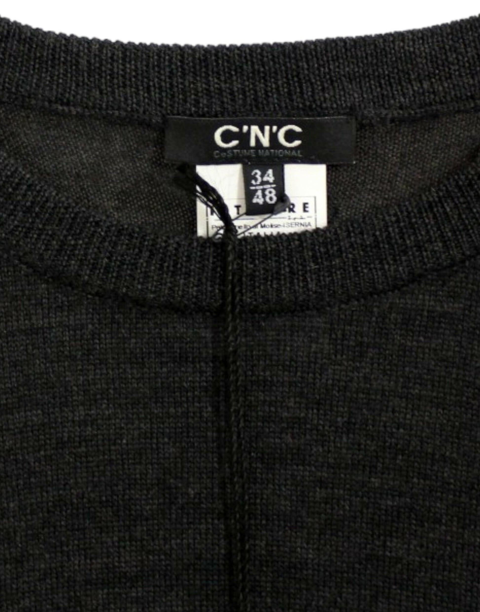 Costume National Gray crewneck pullover sweater