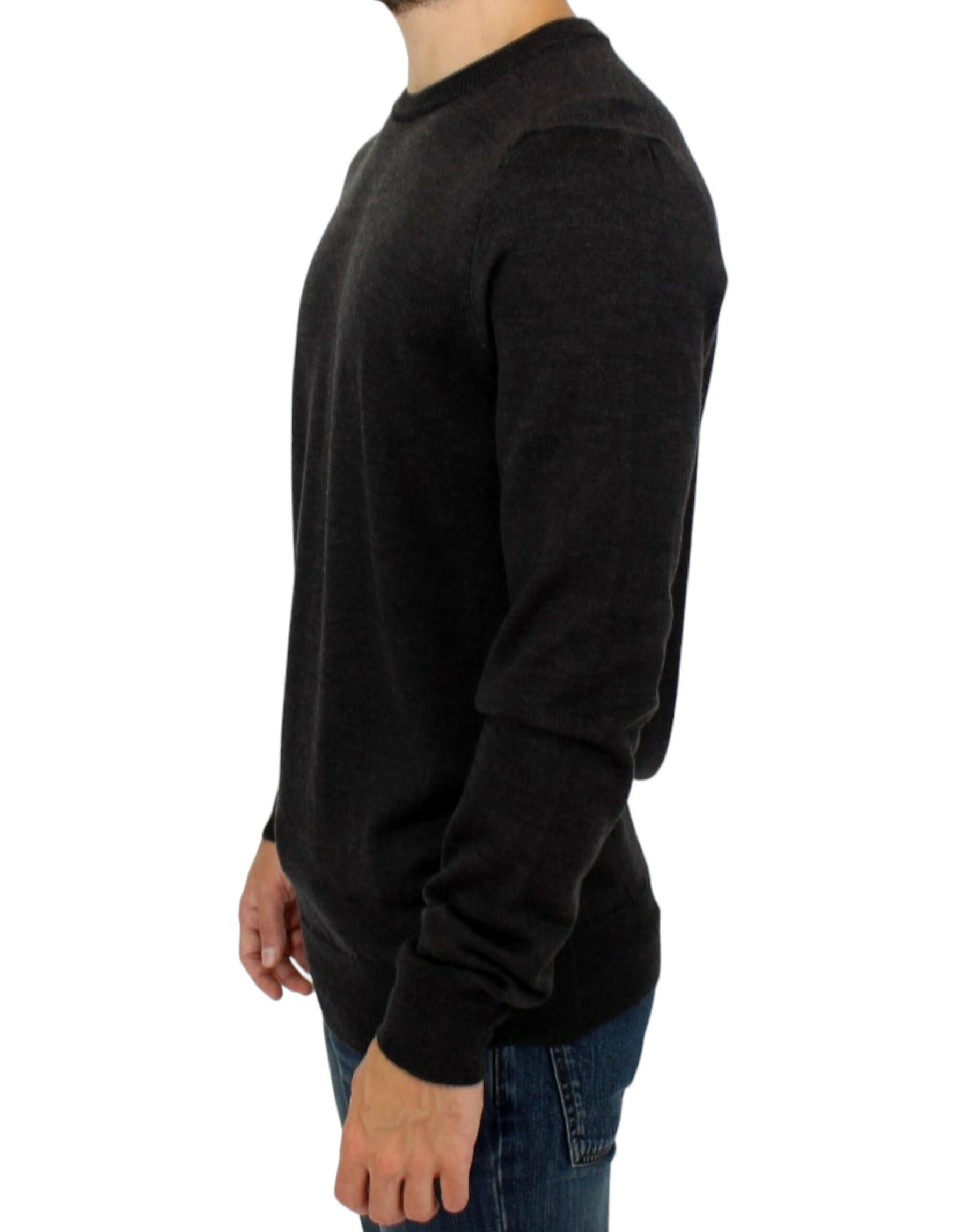 Costume National Gray crewneck pullover sweater | Regal Royce