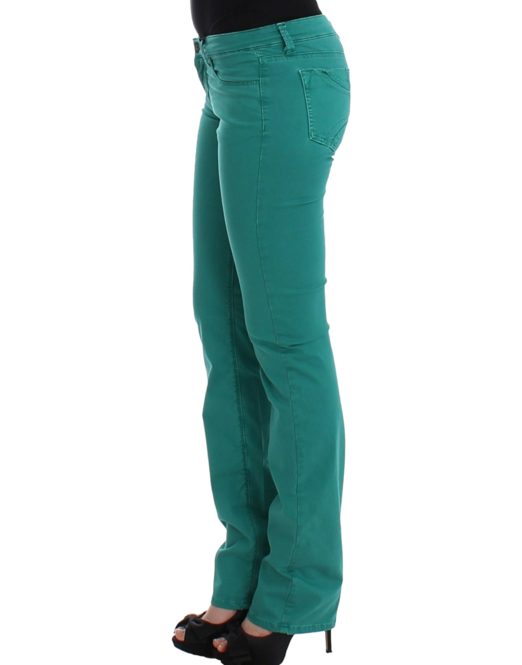 Costume National Green straight leg jeans | Regal Royce
