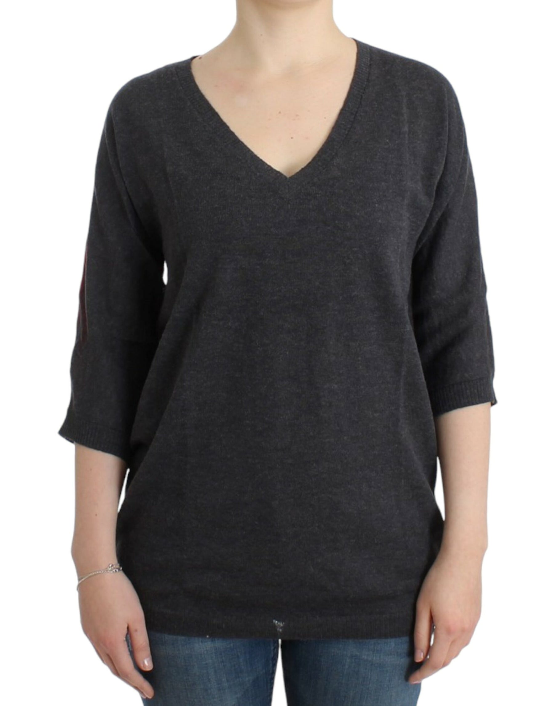 Costume National Gray short sleeved sweater | Regal Royce