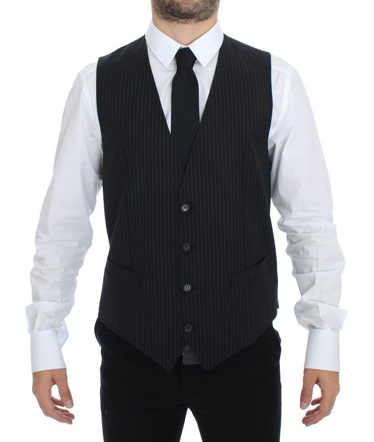 Dolce & Gabbana Gray Stretch Formal Dress Vest Gilet | Regal Royce