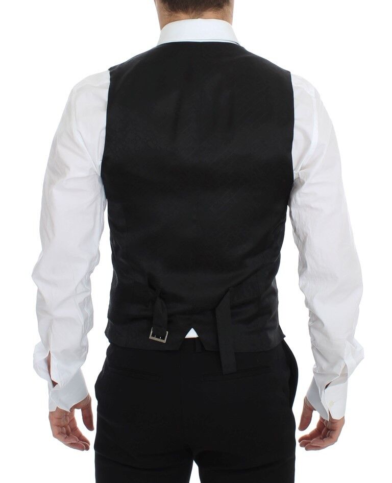 Dolce & Gabbana Blue Wool Formal Dress Vest Gilet | Regal Royce