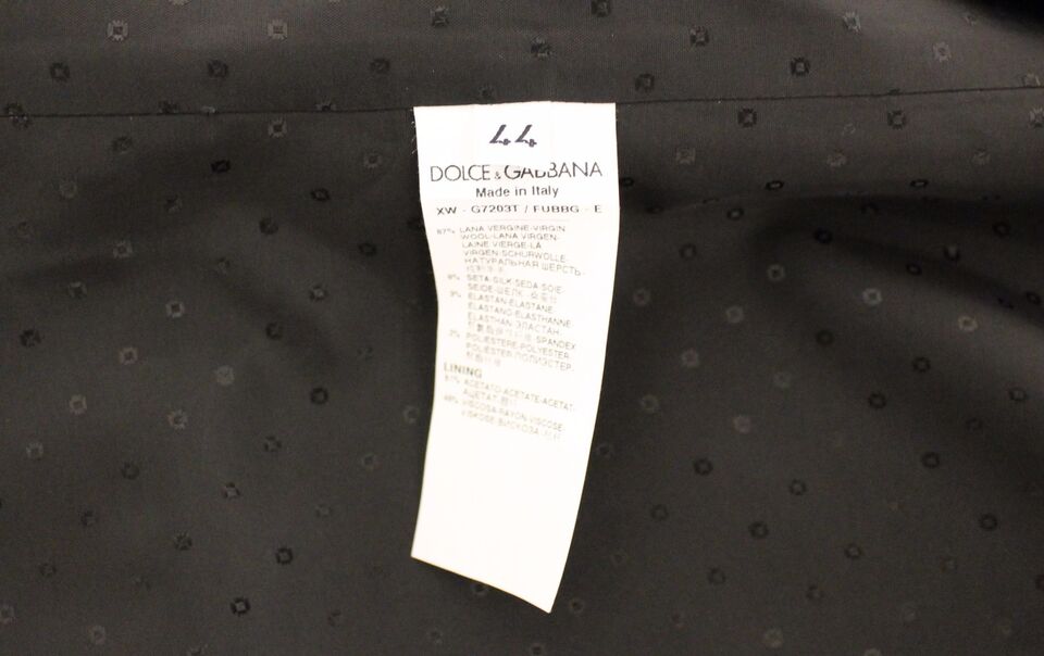 Dolce & Gabbana Black Wool Silk Stretch Dress Vest Blazer | Regal Royce