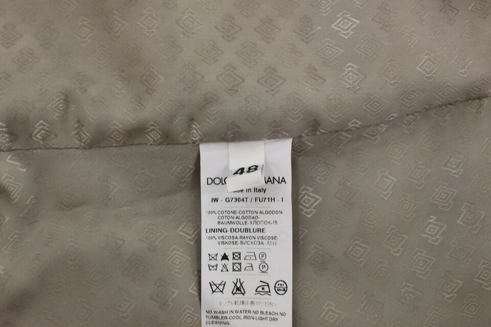 Dolce & Gabbana Black Cotton Dress Vest Blazer Jacket | Regal Royce