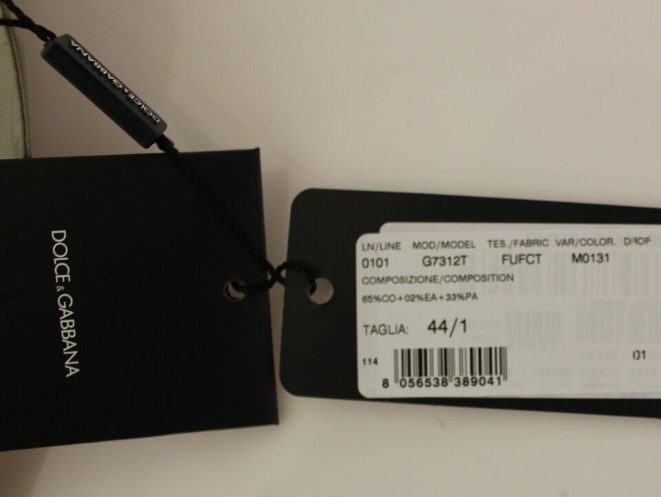 Dolce & Gabbana Beige Cotton Dress Vest Blazer Jacket | Regal Royce