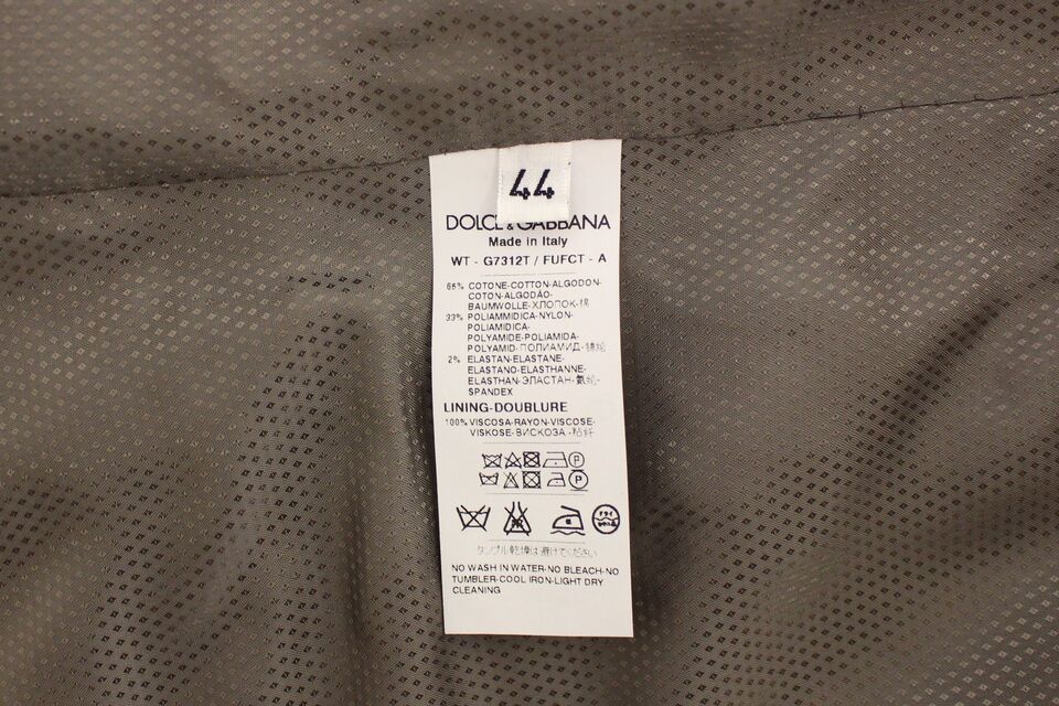 Dolce & Gabbana Beige Cotton Dress Vest Blazer Jacket | Regal Royce