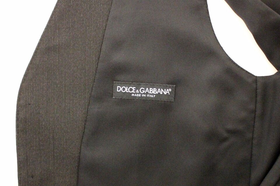 Dolce & Gabbana Gray Wool Stretch Dress Vest Blazer | Regal Royce
