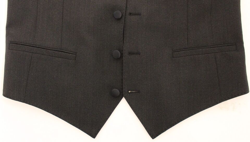 Dolce & Gabbana Gray Wool Stretch Dress Vest Jacket Blazer | Regal Royce