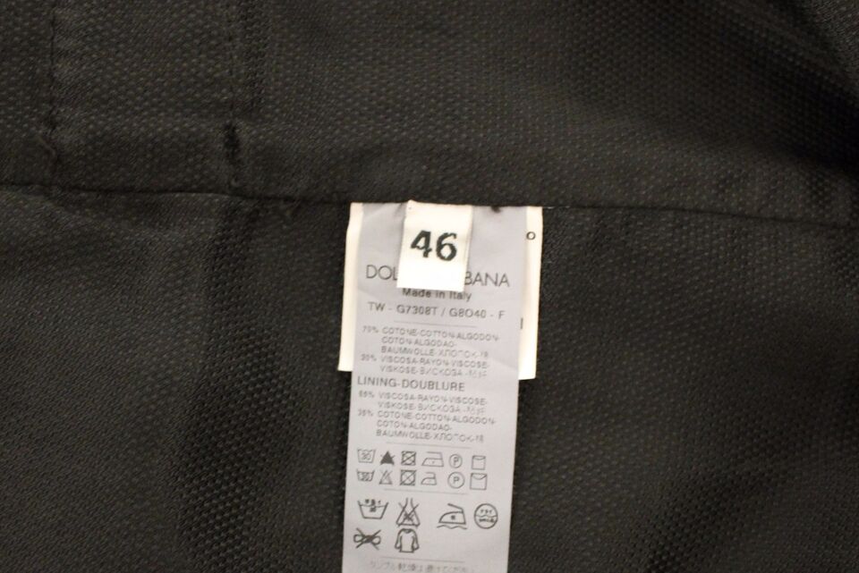 Dolce & Gabbana Black Cotton Viscose Dress Vest Blazer | Regal Royce