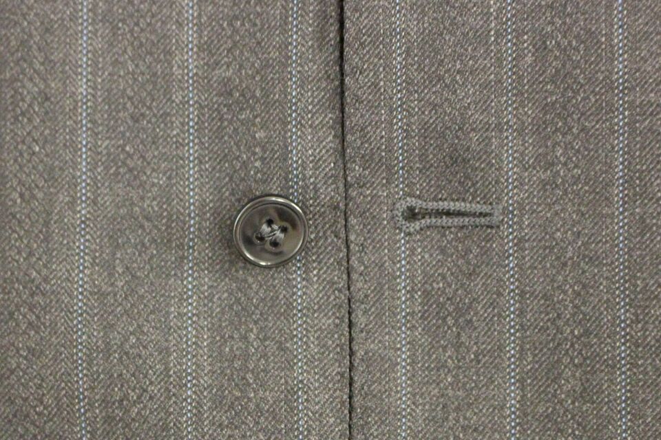 Dolce & Gabbana Gray Striped Wool Logo Vest Gilet Weste | Regal Royce