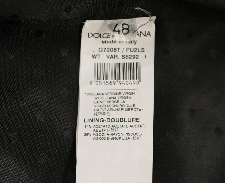 Dolce & Gabbana Gray Wool Formal Dress Vest Gilet Weste | Regal Royce