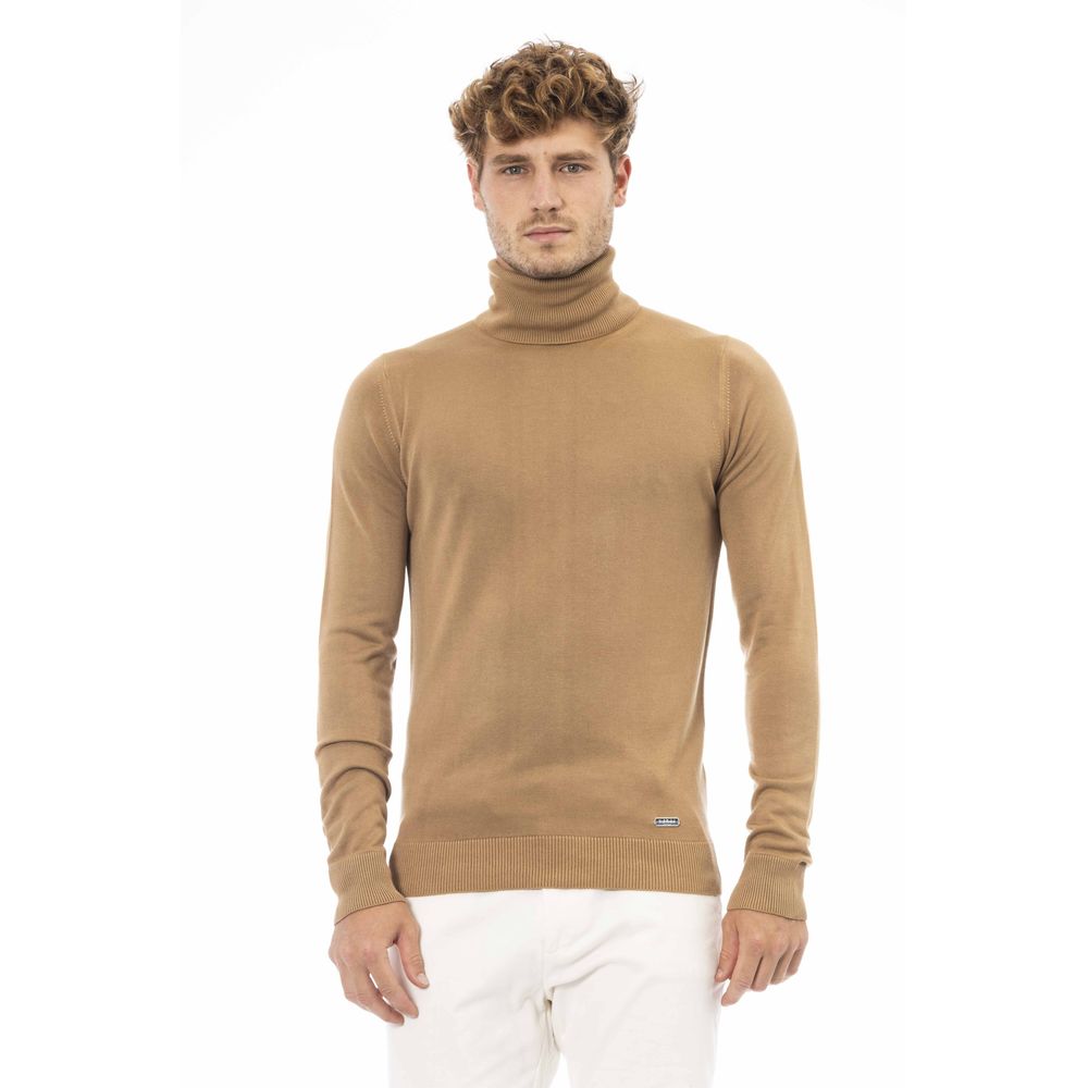 Baldinini Trend Beige Modal Men Sweater | Regal Royce