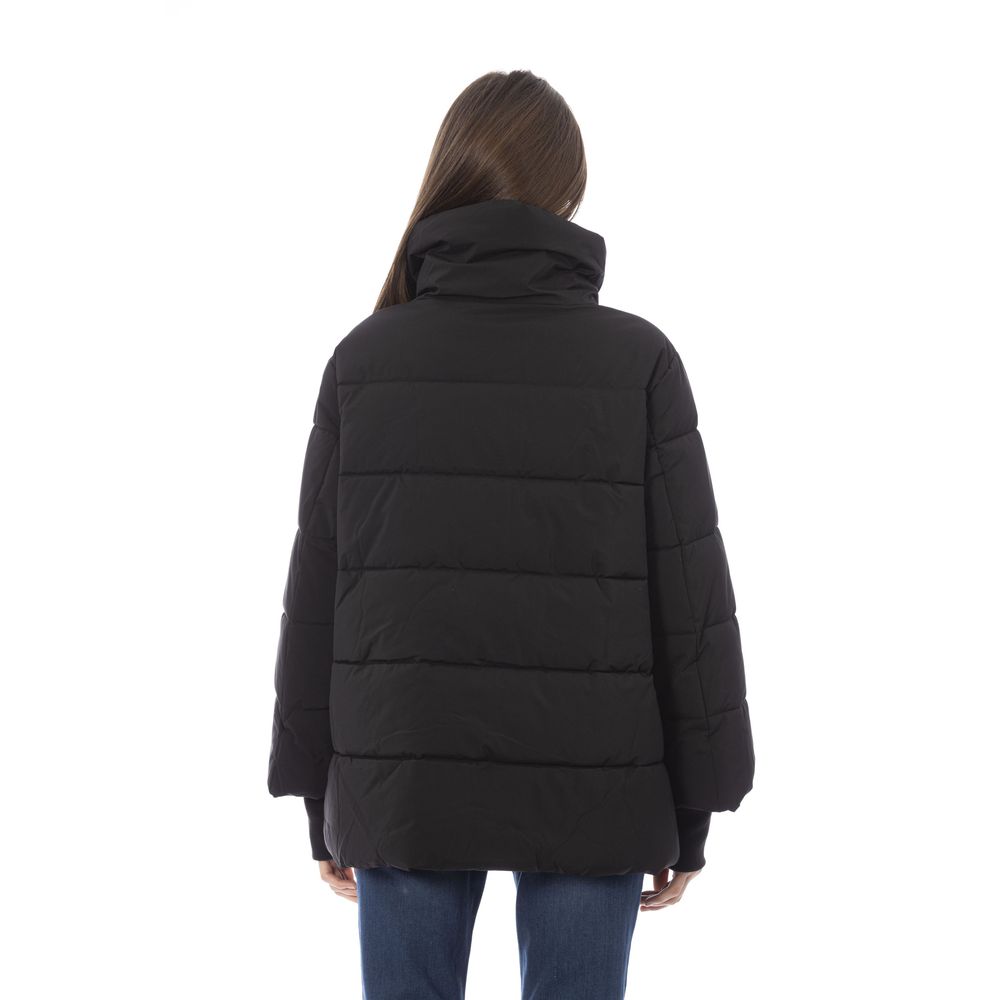 Baldinini Trend Black Polyamide Women Jacket | Regal Royce