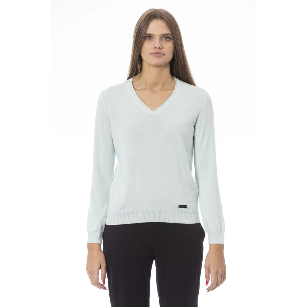 Baldinini Trend Light Blue Cashmere Women Sweater | Regal Royce