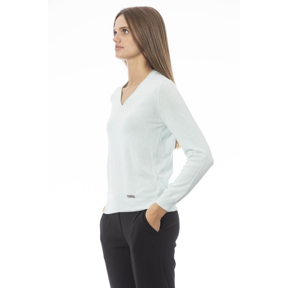 Baldinini Trend Light Blue Cashmere Women Sweater | Regal Royce