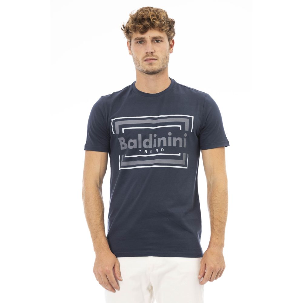 Baldinini Trend Blue Cotton T-Shirt