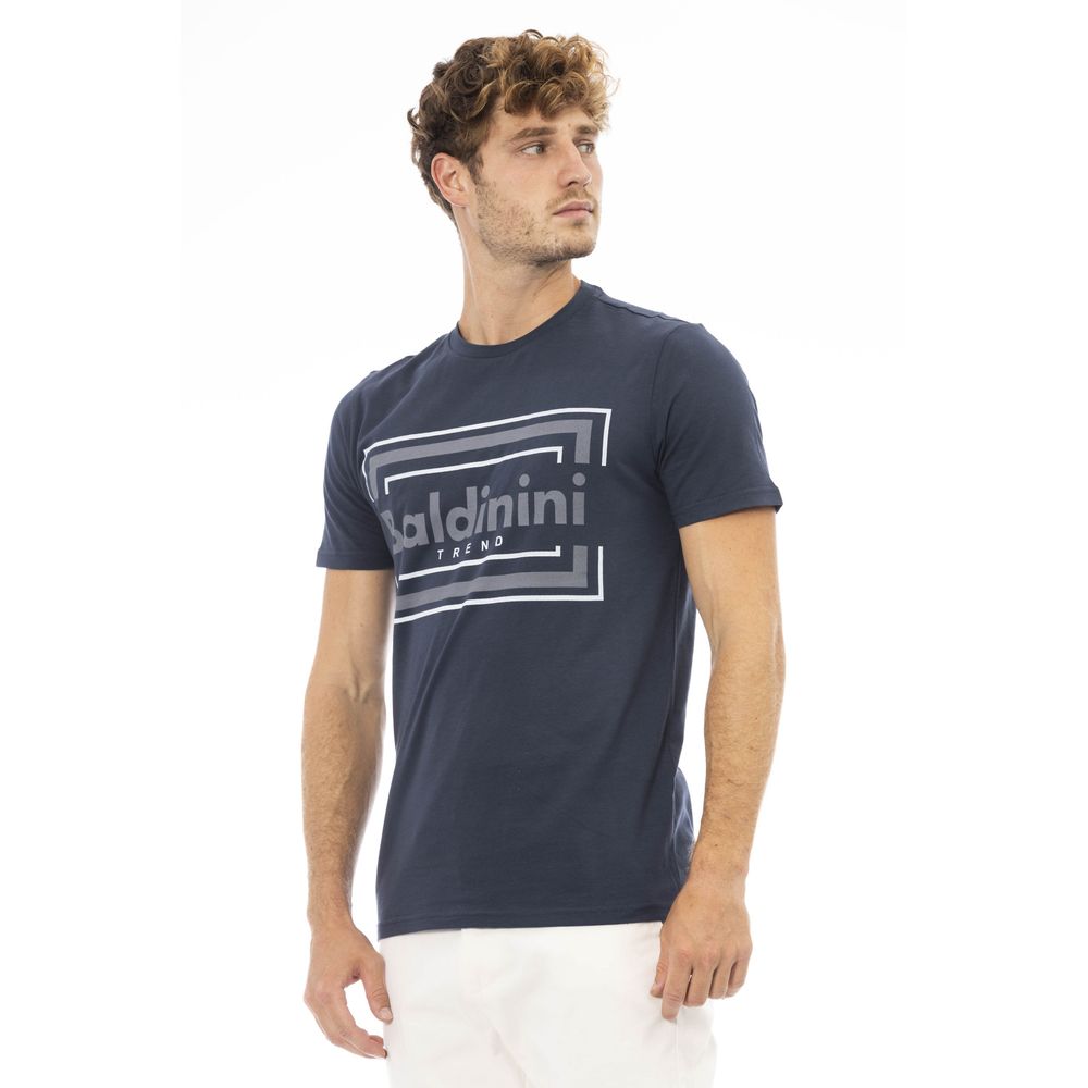 Baldinini Trend Blue Cotton T-Shirt