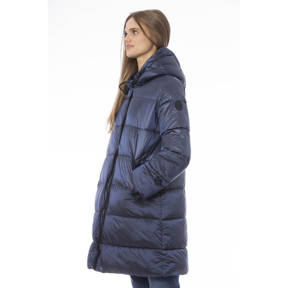 Baldinini Trend Light Blue Nylon Jackets & Coat | Regal Royce