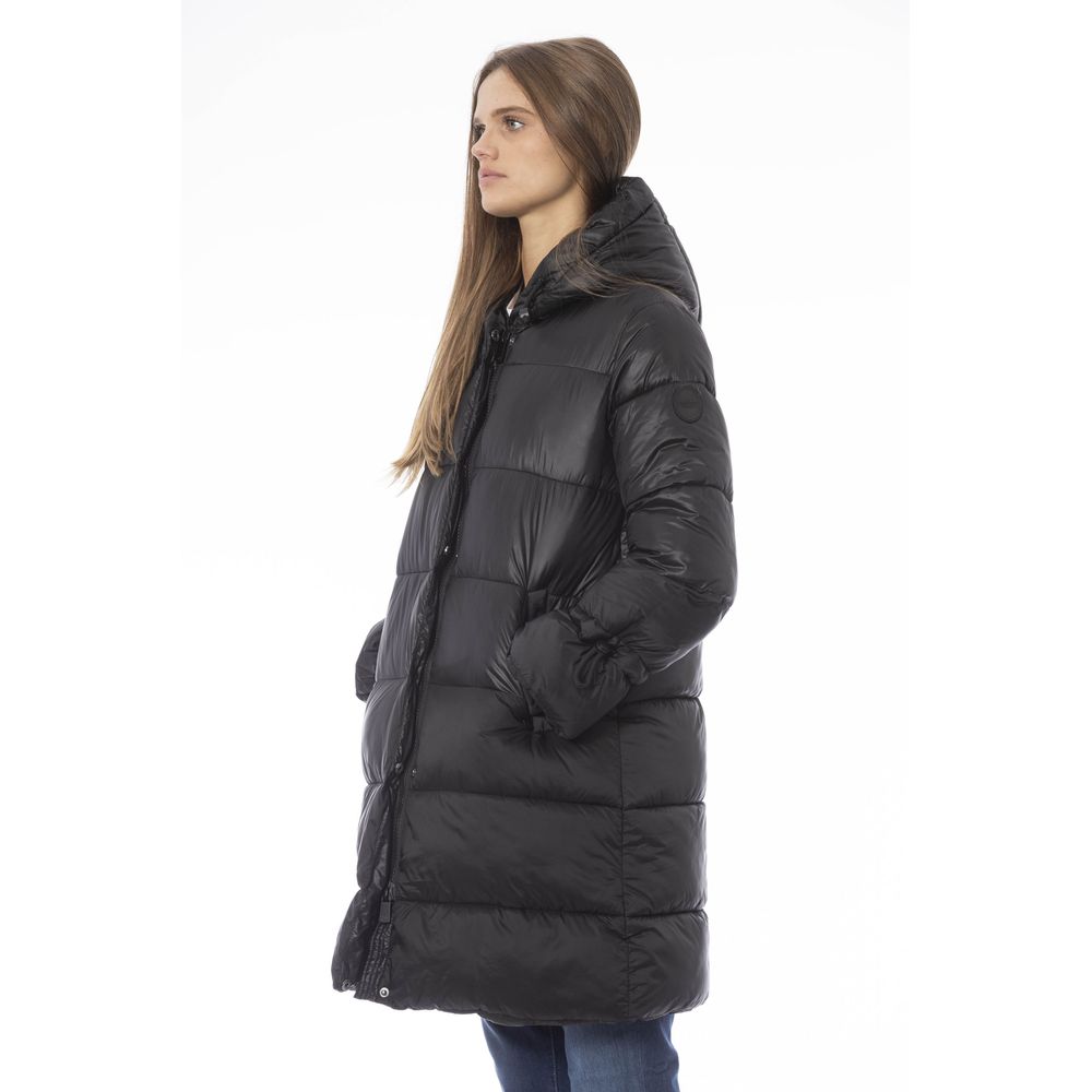 Baldinini Trend Black Nylon Jacket Coat | Regal Royce