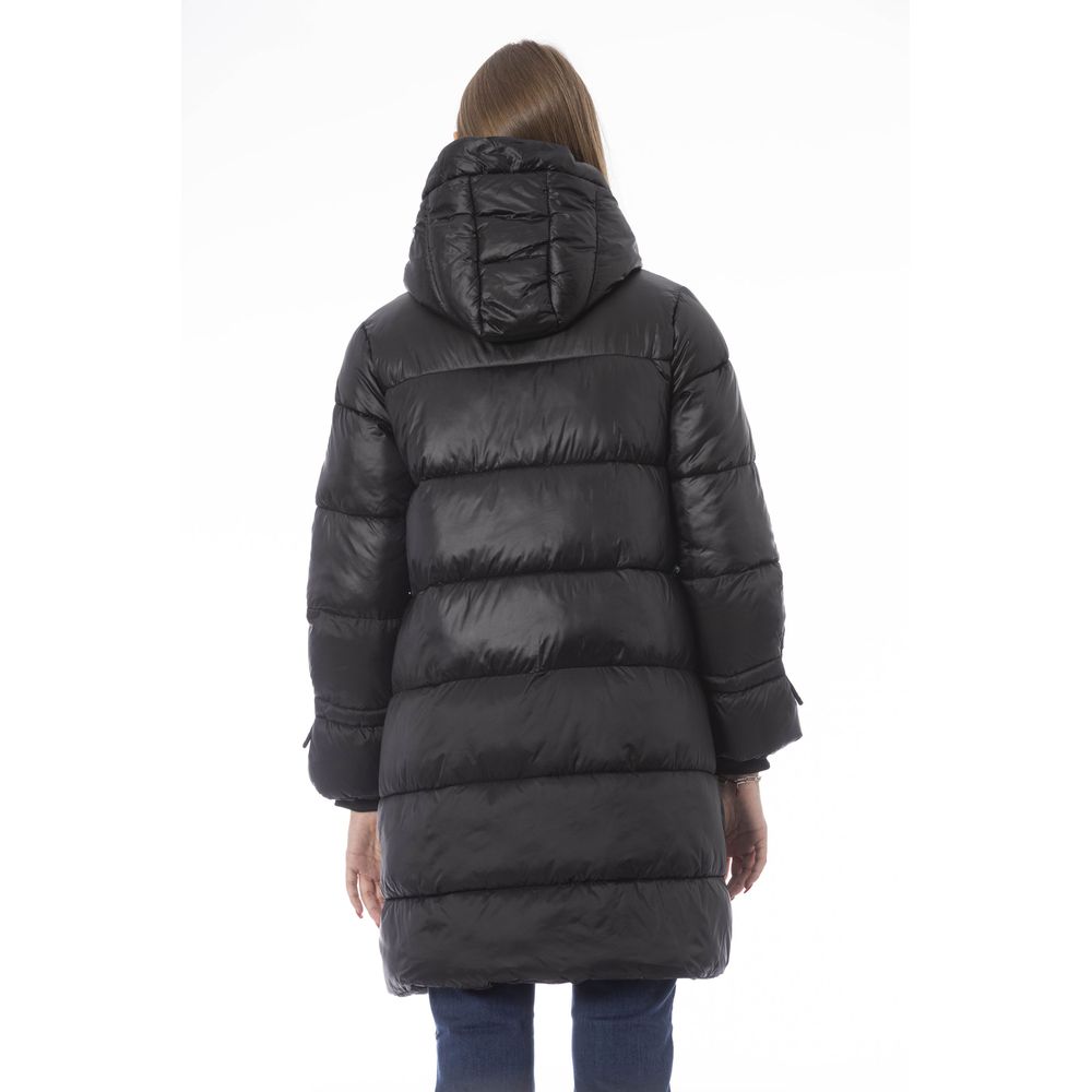 Baldinini Trend Black Nylon Jacket Coat | Regal Royce