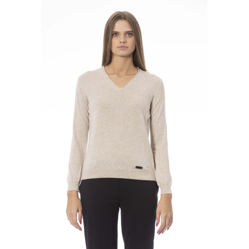 Baldinini Trend Beige Polyamide Women Sweater | Regal Royce