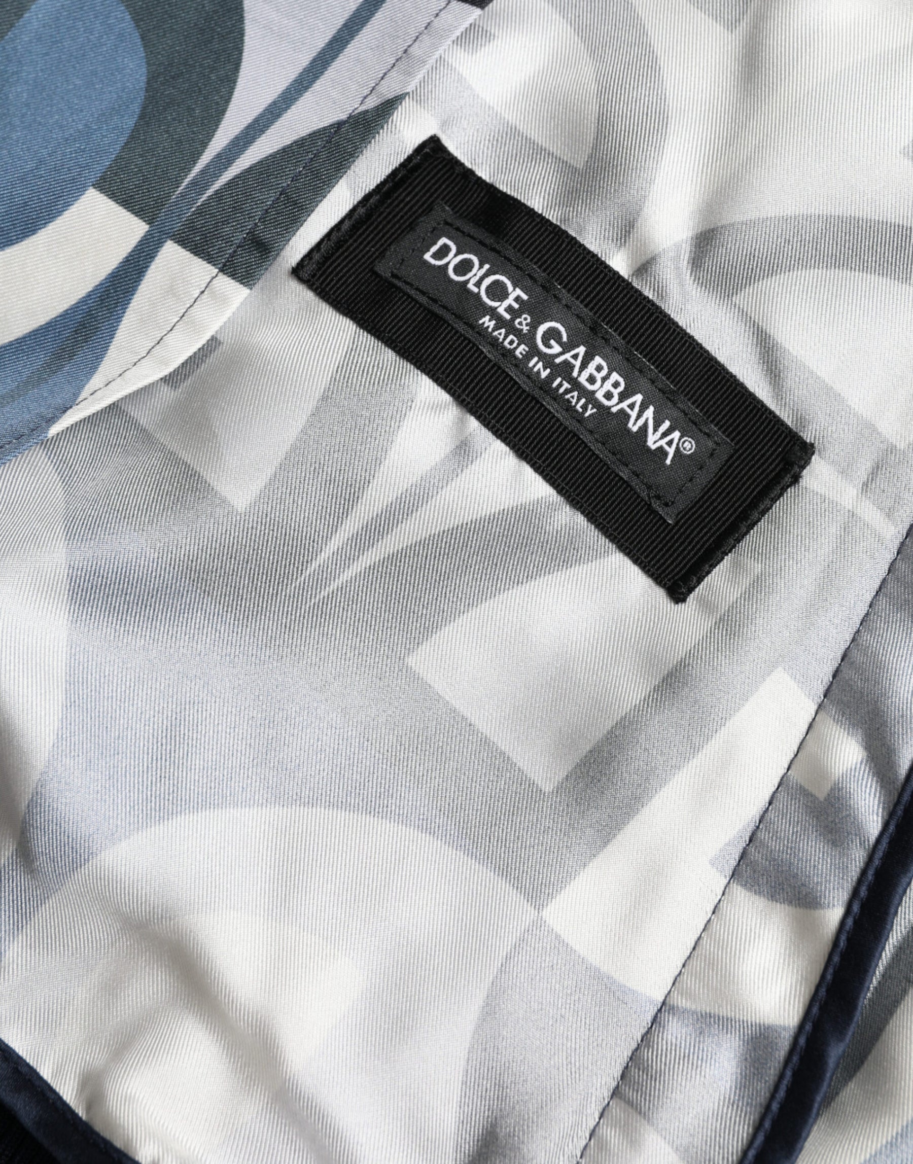 Dolce & Gabbana Multicolor Logo Print Bomber Blouson Jacket | Regal Royce