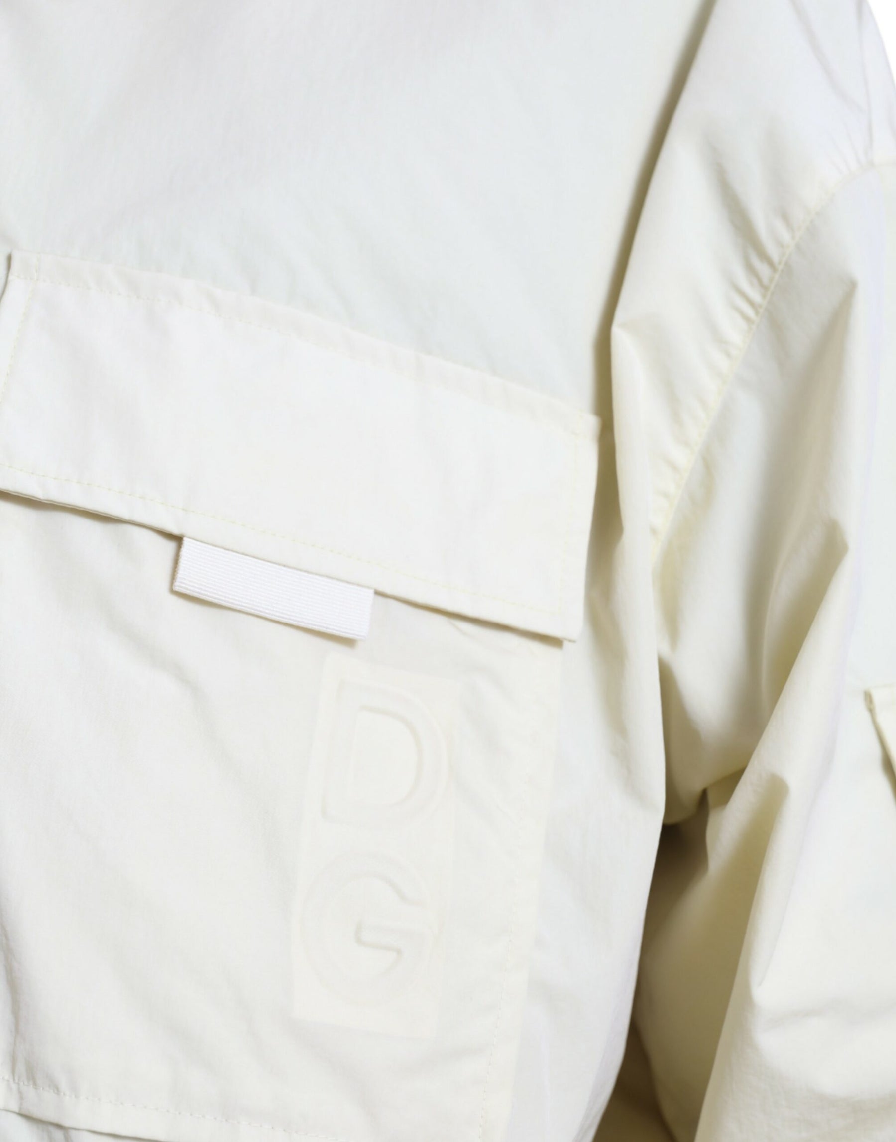 Dolce & Gabbana Yellow Nylon Collared Full Zip Parka Jacket | Regal Royce