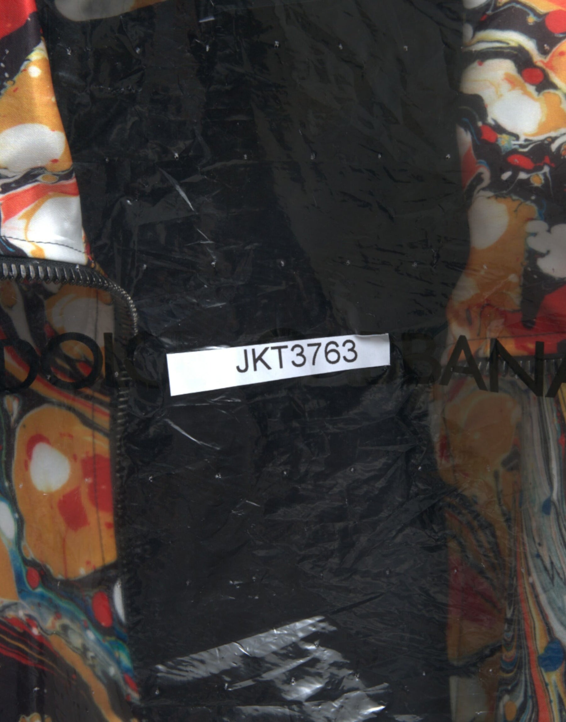Dolce & Gabbana Multicolor Abstract Polyester Bomber Jacket | Regal Royce