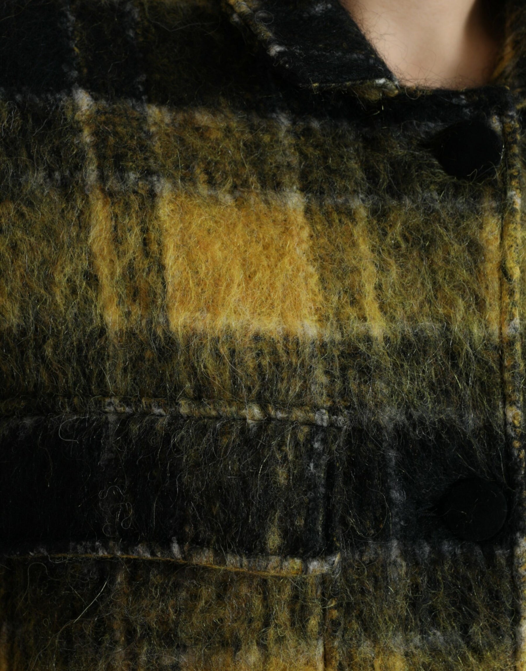 Dolce & Gabbana Yellow Plaid Long Sleeve Casual Coat Jacket | Regal Royce