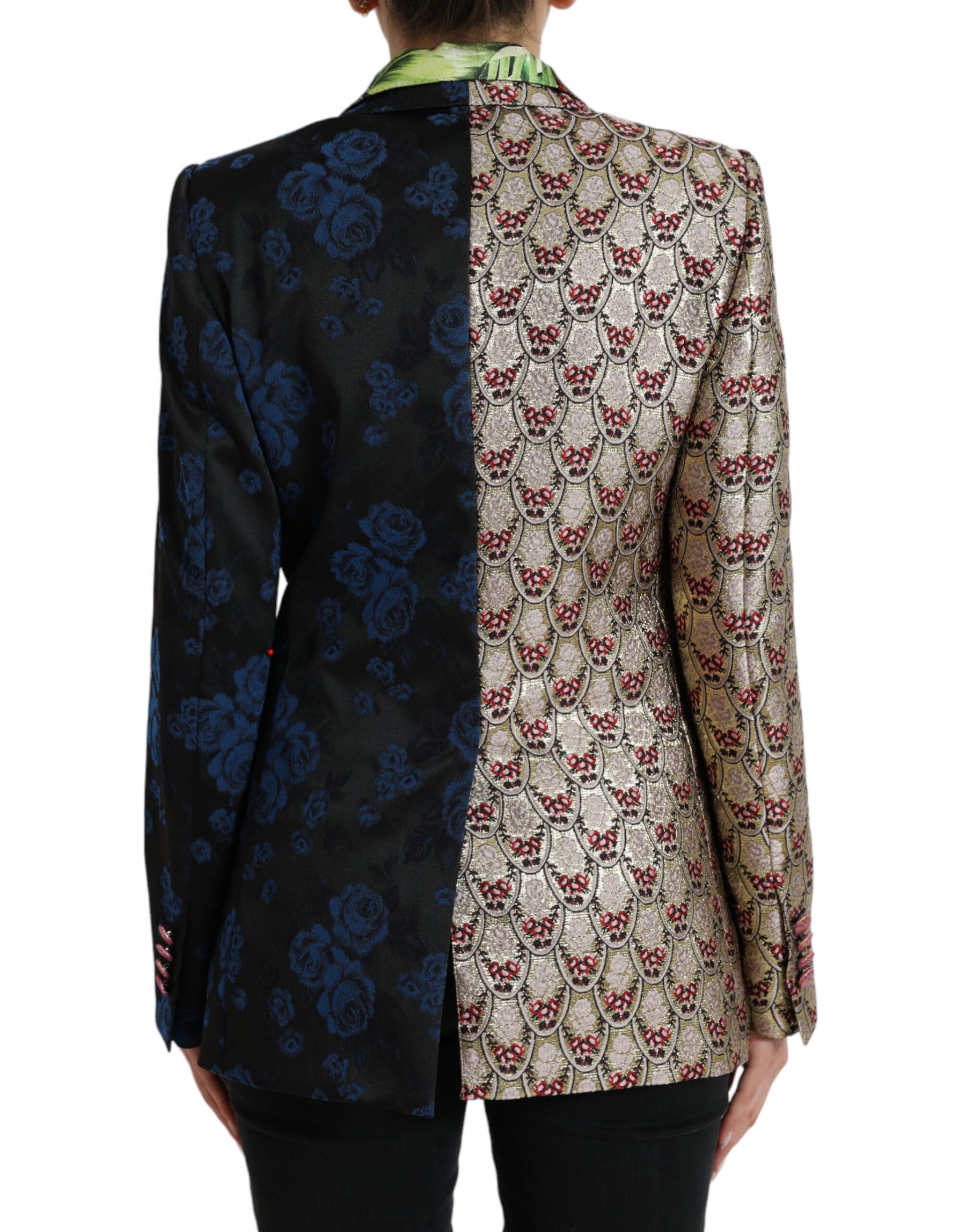 Dolce & Gabbana Multicolor Floral Patchwork Jacquard Jacket | Regal Royce