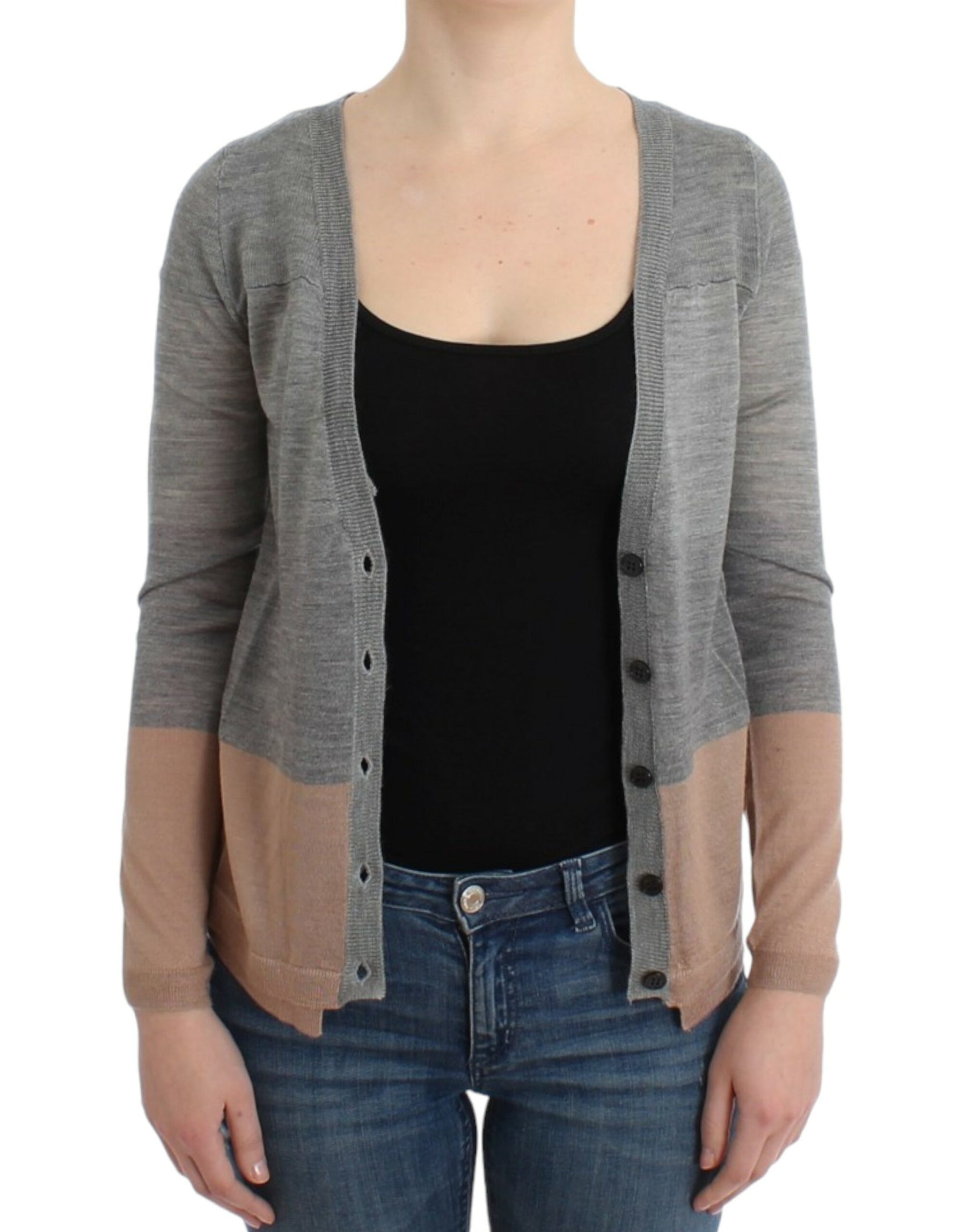 Costume National Gray lightweight cardigan | Regal Royce