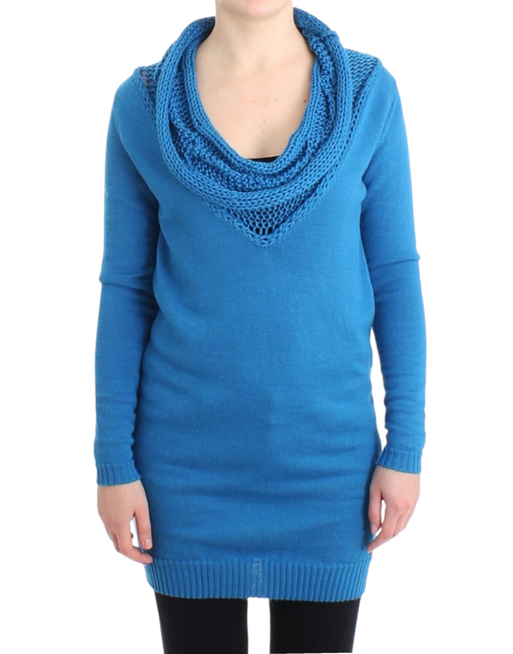 Costume National Blue scoopneck sweater | Regal Royce