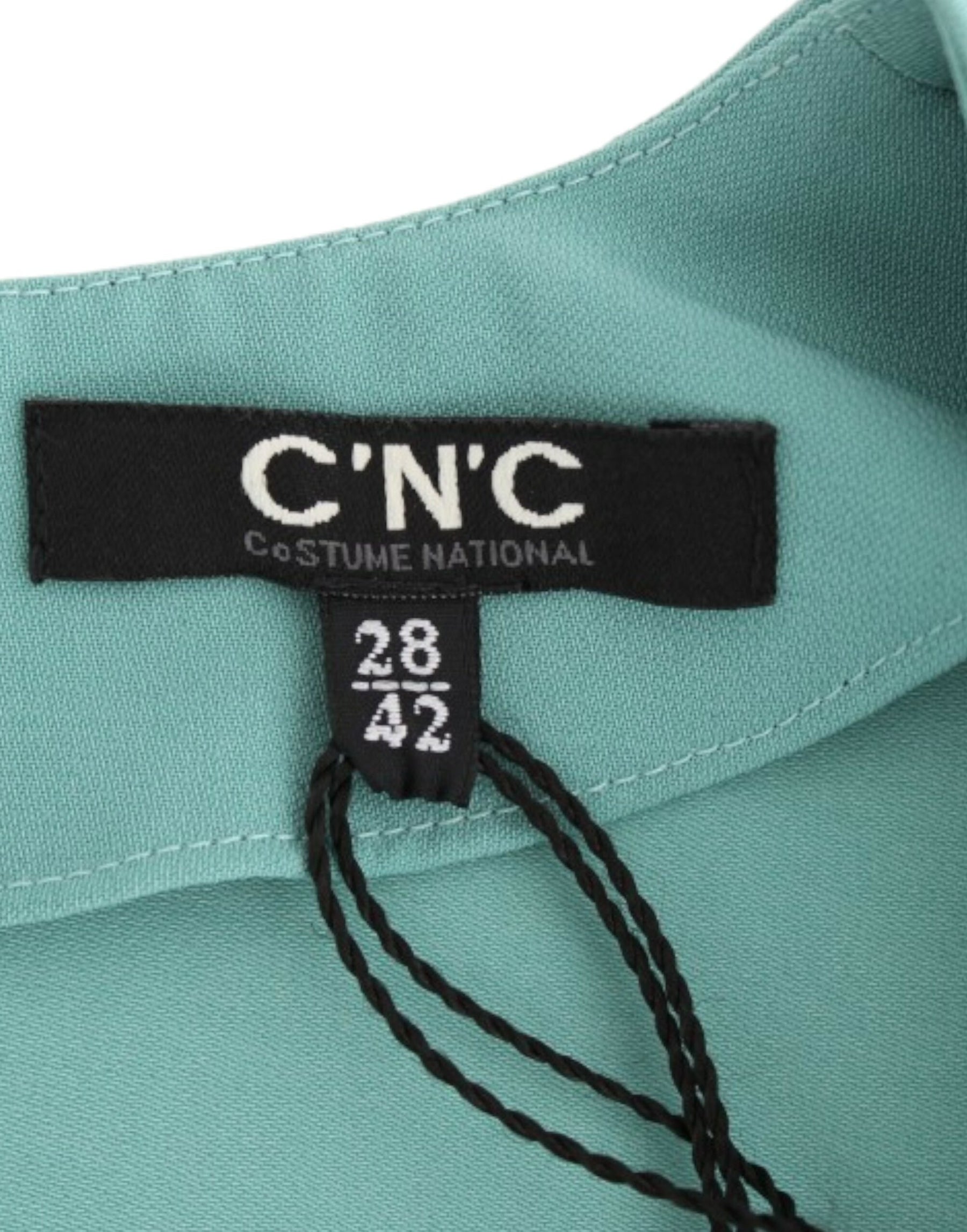 Costume National Green 3/4 sleeved sheath dress | Regal Royce