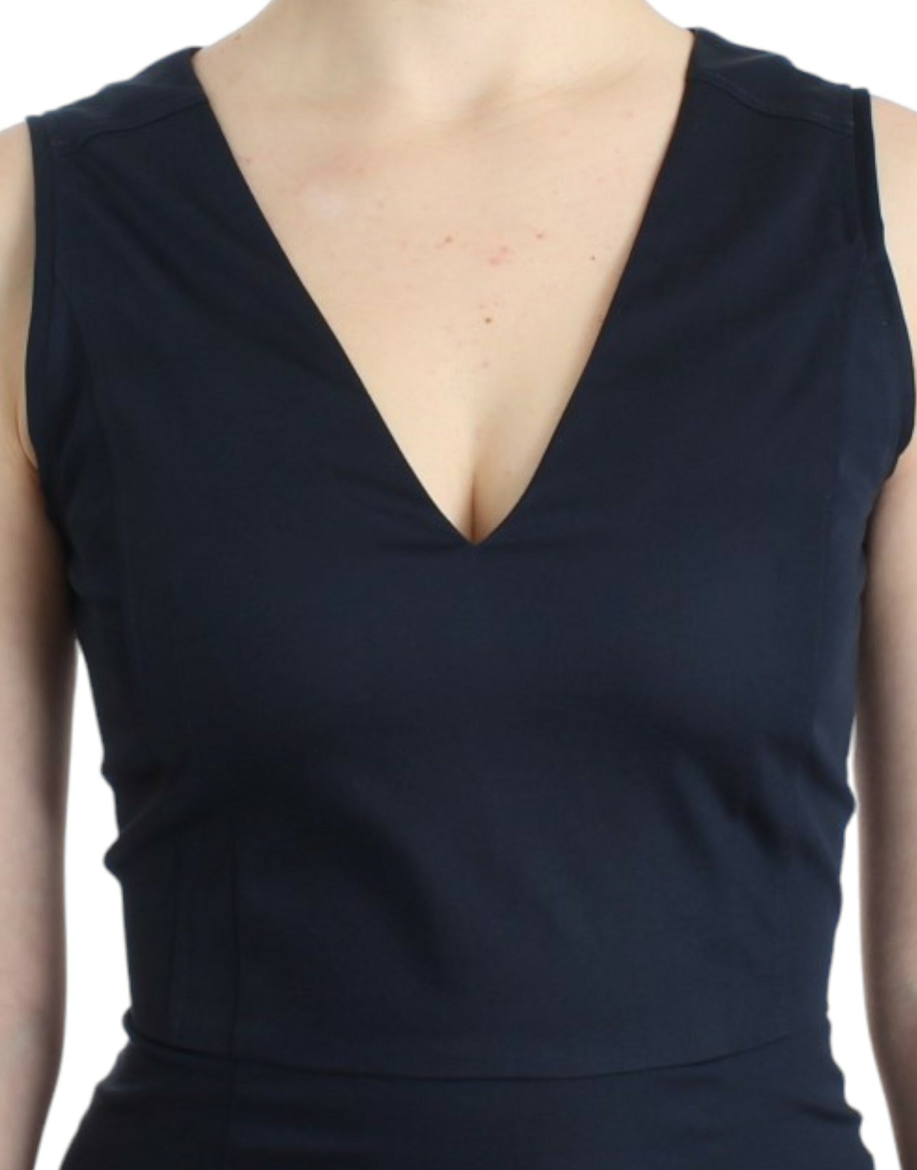 Costume National Blue pencil cotton dress | Regal Royce