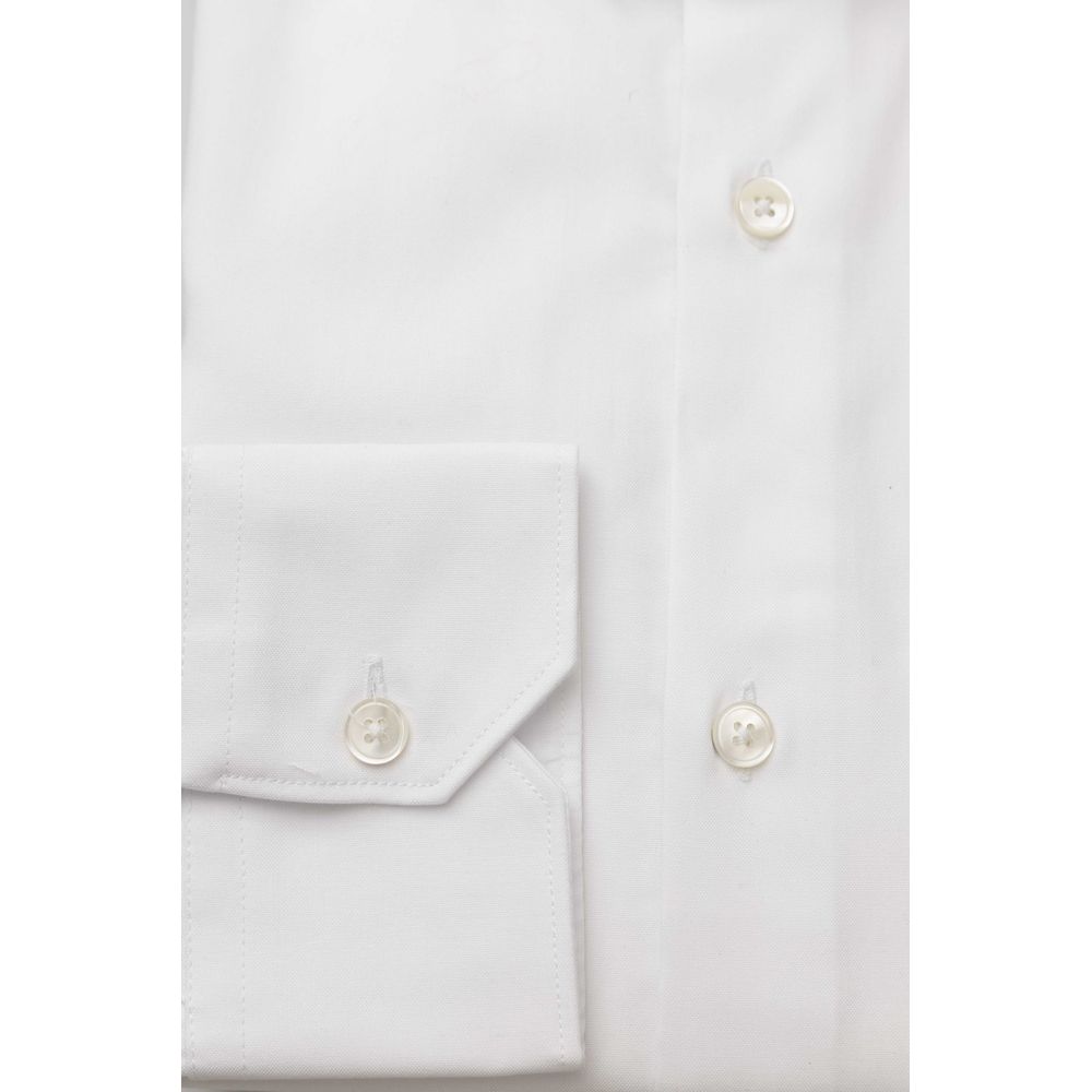 Bagutta White Cotton Men Shirt | Regal Royce