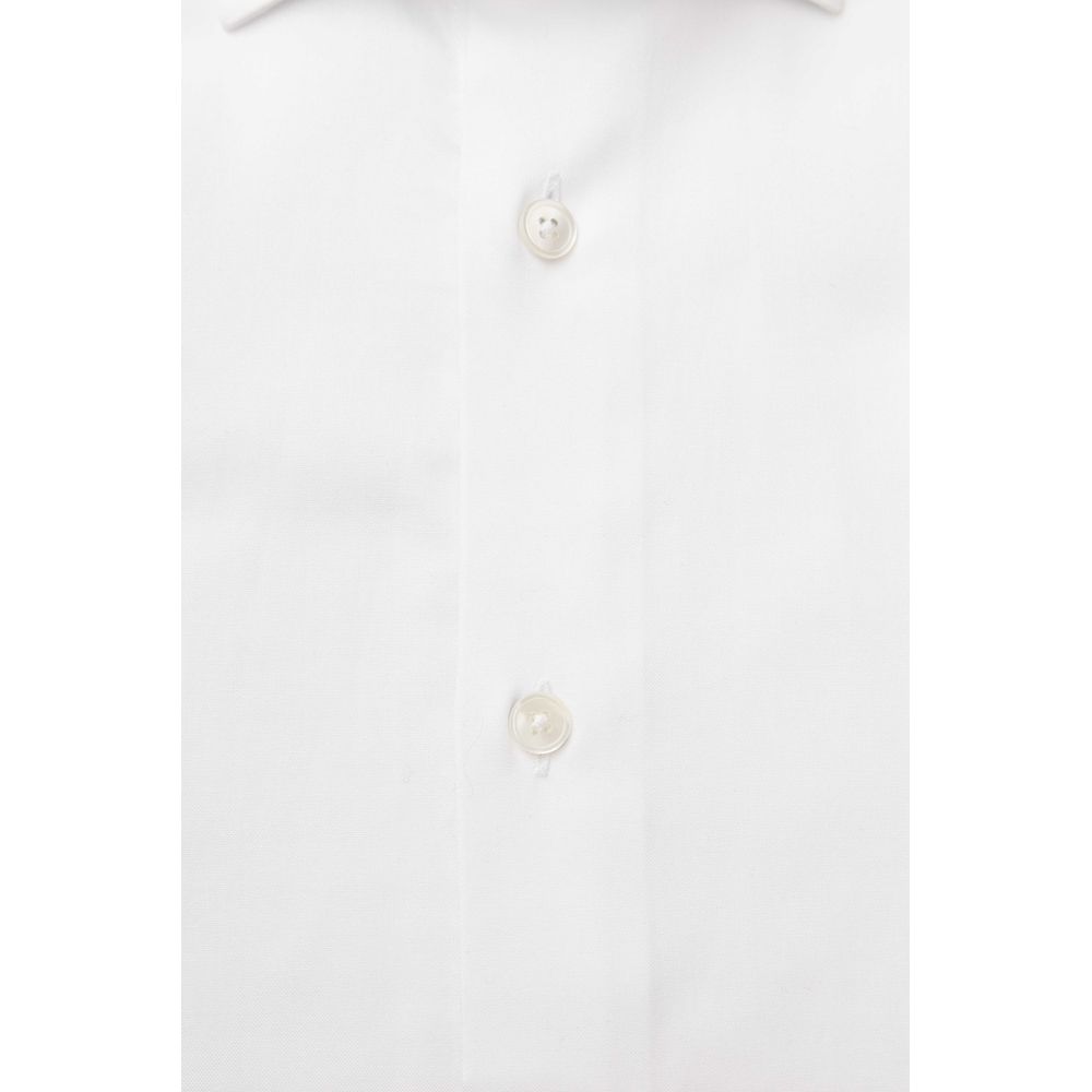 Bagutta White Cotton Men's Shirt | Regal Royce