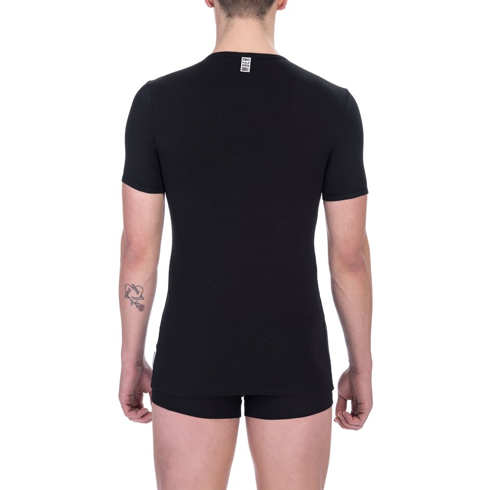 Bikkembergs Black Cotton Men's T-Shirt | Regal Royce