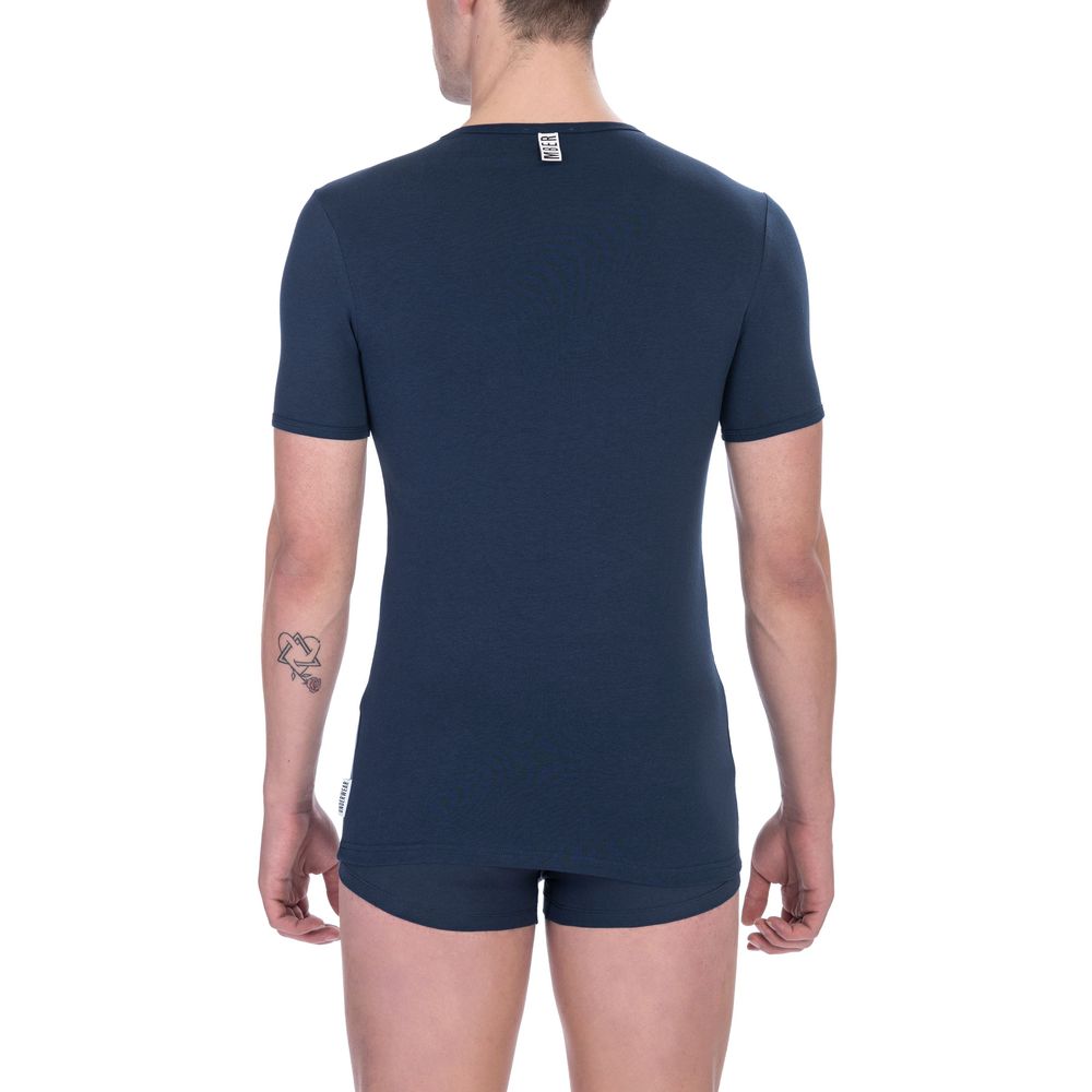 Bikkembergs Blue Cotton Men's T-Shirt | Regal Royce