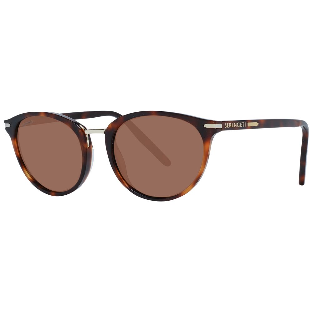 Serengeti Brown Acetate & Metal Sunglasses | Regal Royce