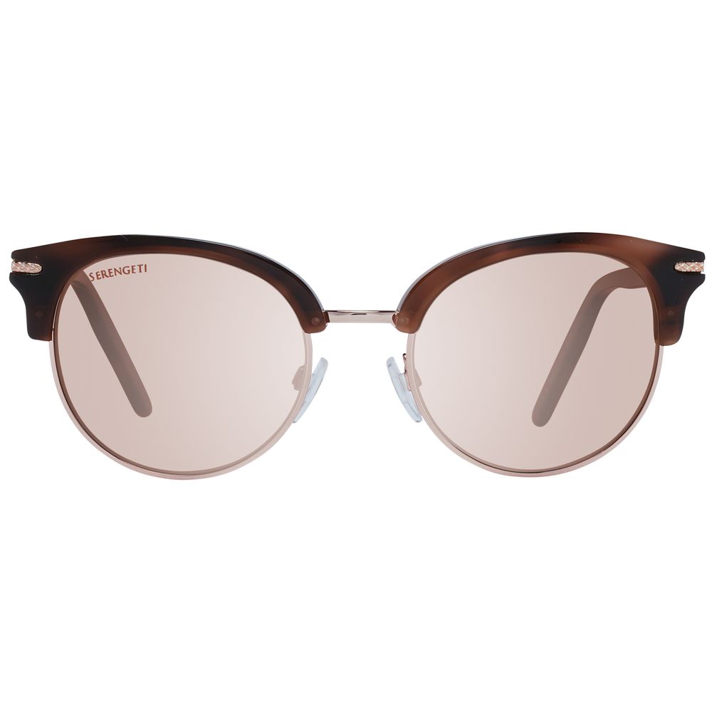 Serengeti Brown Acetate & Metal Sunglasses | Regal Royce
