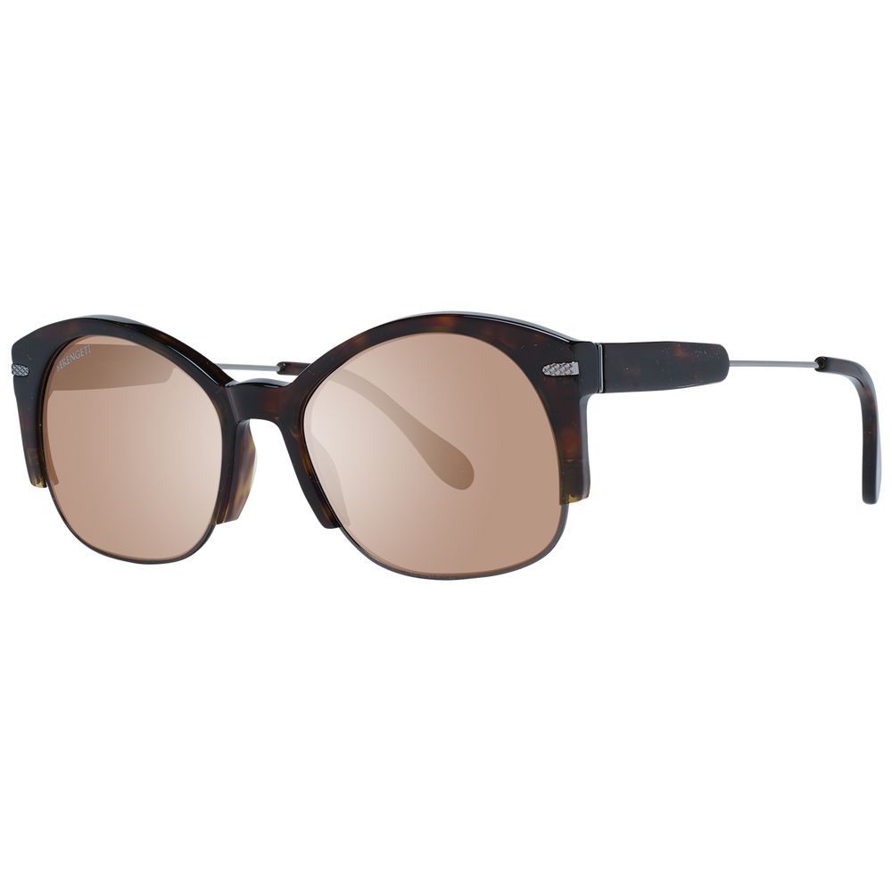 Serengeti Brown Acetate & Metal Sunglasses | Regal Royce