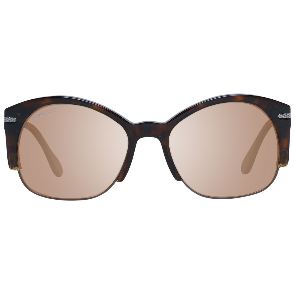 Serengeti Brown Acetate & Metal Sunglasses | Regal Royce