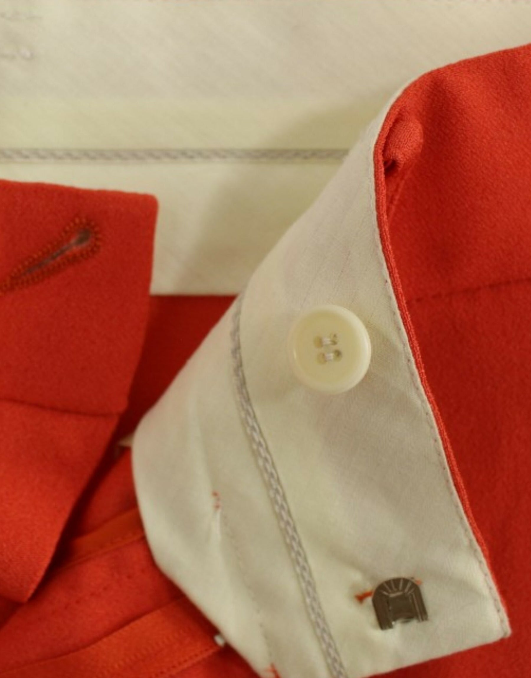 CO|TE Orange boyfriend stretch pants | Regal Royce