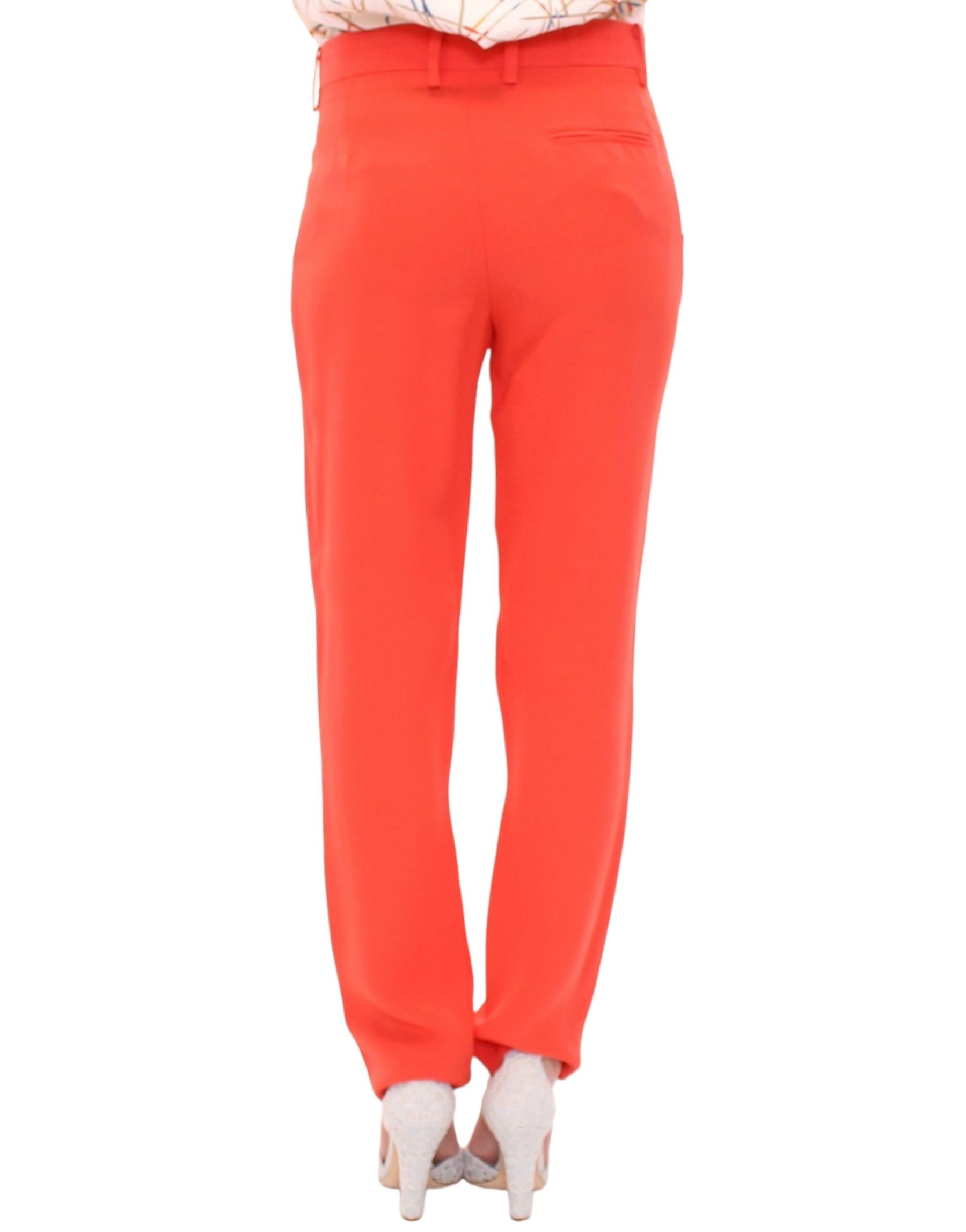 CO|TE Orange boyfriend stretch pants | Regal Royce